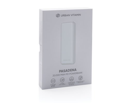 External battery Urban Vitamin Pasadena with fast charging PD, 18W, 20000mAh