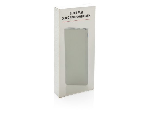 Аккумулятор внешний XD Xclusive с функцией быстрой зарядки, 5000 мАч (P324.663)
