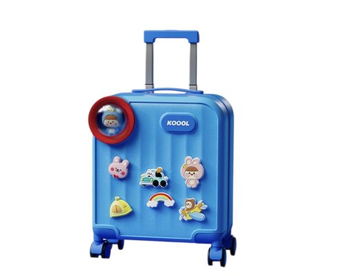Чемодан детский Koool Family 21х37х46 см, синий
