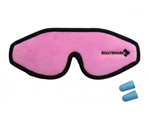 Children's mask for a sleep Routemark 3D Evolution royal pink + birches