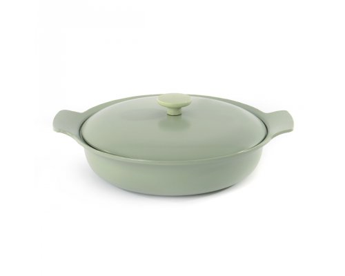 Cast iron saucepan with two handles Berghoff Ron 28 cm 3,3 L green 3900043