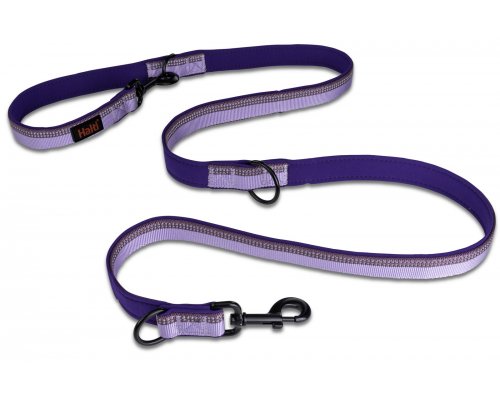 Dog leash COA Halti Double Ended, purple, 200x2.5 cm (63545/COA)