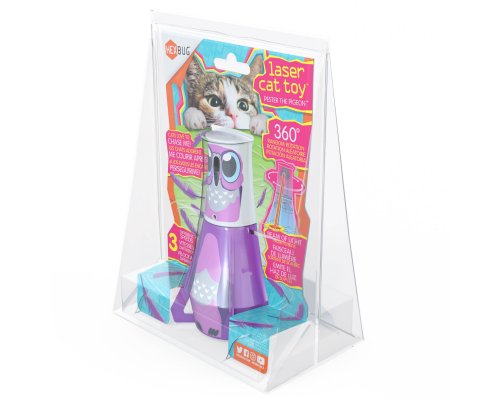 Interactive cat toy Hexbug «Pester the Dove», beige-purple, 13x8.5 cm (480-6588-00GL12)