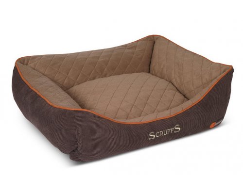 Лежак для животных с бортиками Scruffs Thermal Box Bed коричневый, 60х50х19 см RA-325117