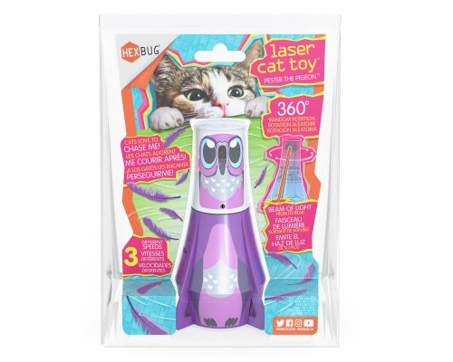 Interactive cat toy Hexbug «Pester the Dove», beige-purple, 13x8.5 cm (480-6588-00GL12)