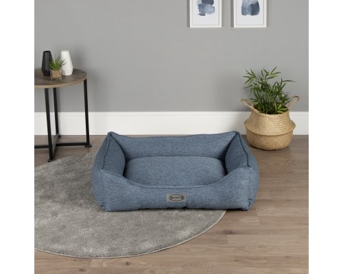 Лежак для животных с бортиком Scruffs Manhattan синий, 50x40 RA-325175