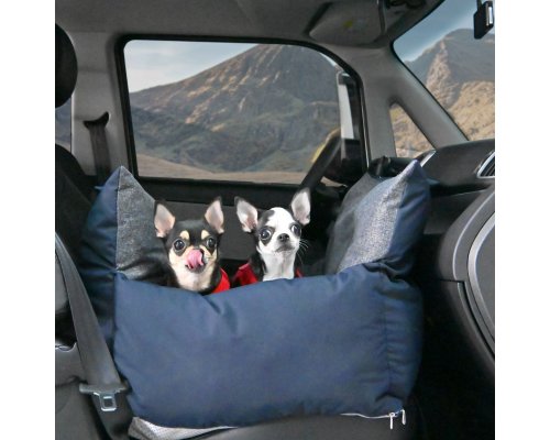 Car seat for dogs Puppia Car Seat dark blue, 48х46х43 cm, M RA-325563